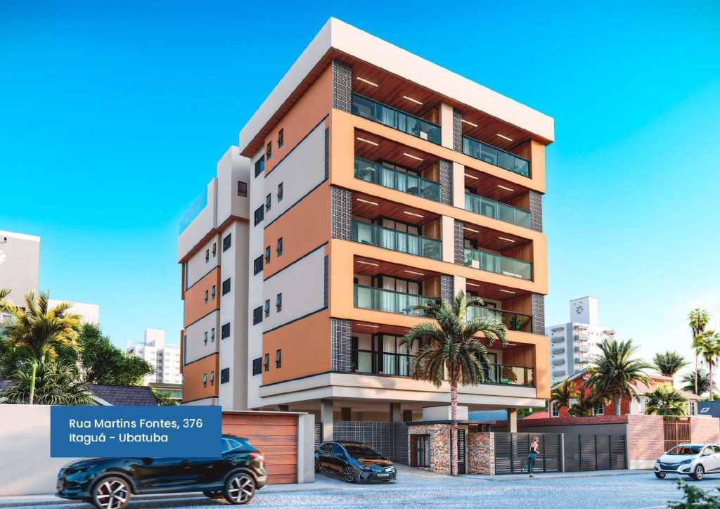 2 fachada_Apartamento na Planta Città di Vernazza na Praia do Itaguá em Ubatuba