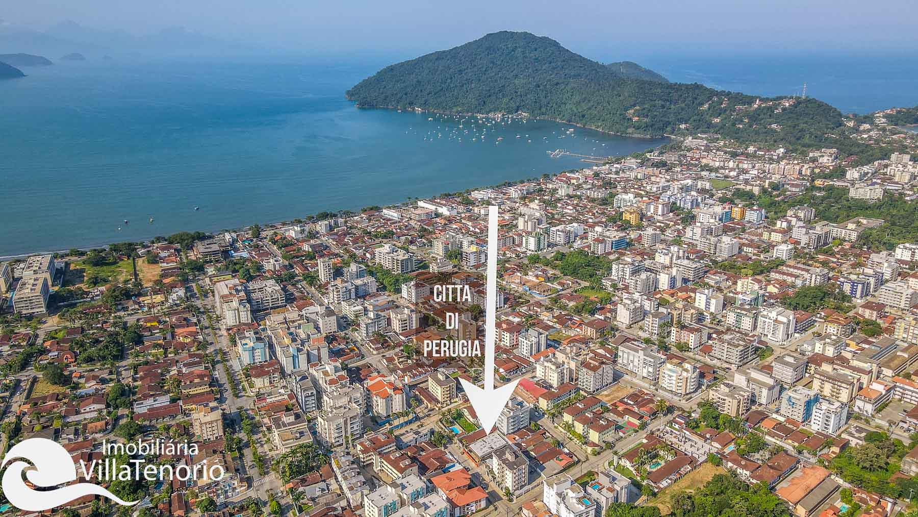 Localização 2 - Apartamento na Planta Cita di Perugia na Praia do Itagua em Ubatuba