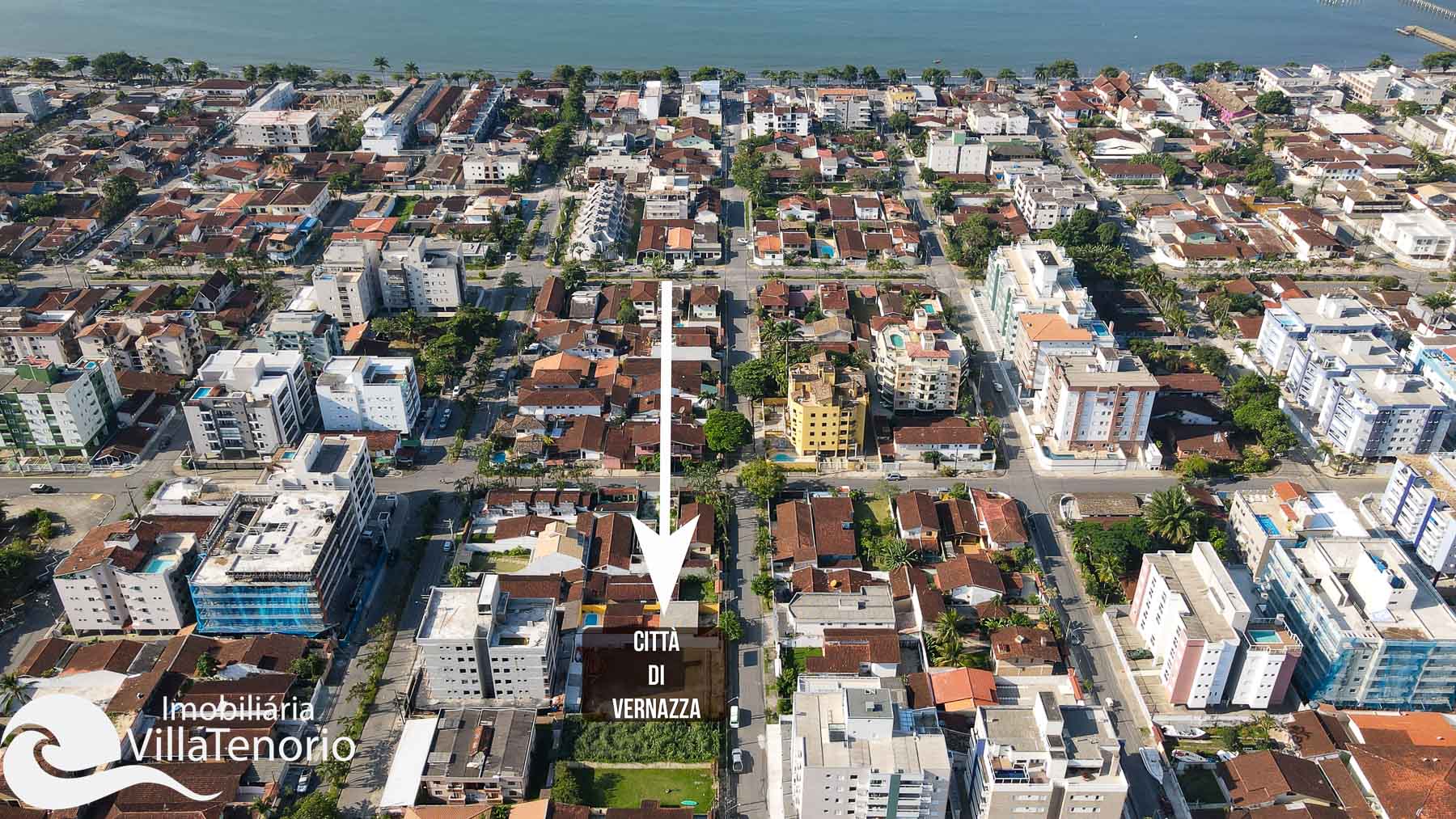 Localização - Apartamento na Planta Città di Vernazza na Praia do Itaguá em Ubatuba