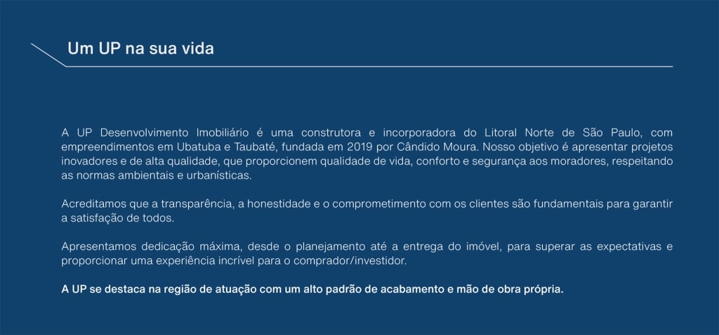 Construtora UP_Lançamento Aruba - Praia Grande - Ubatuba - Apartamento na Planta