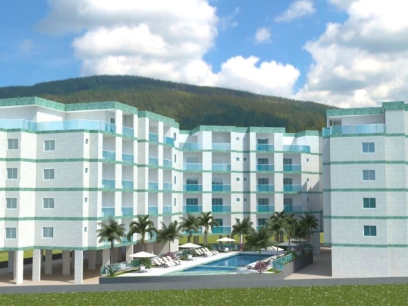 Fachada_Aruba Residence_Construtora UP_Lançamento Aruba - Praia Grande - Ubatuba - Apartamento na Planta
