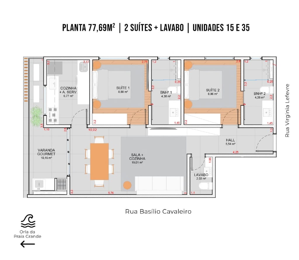 apartamento 15 e 35 andar_frente_lancamento_Tenório260 da DS2