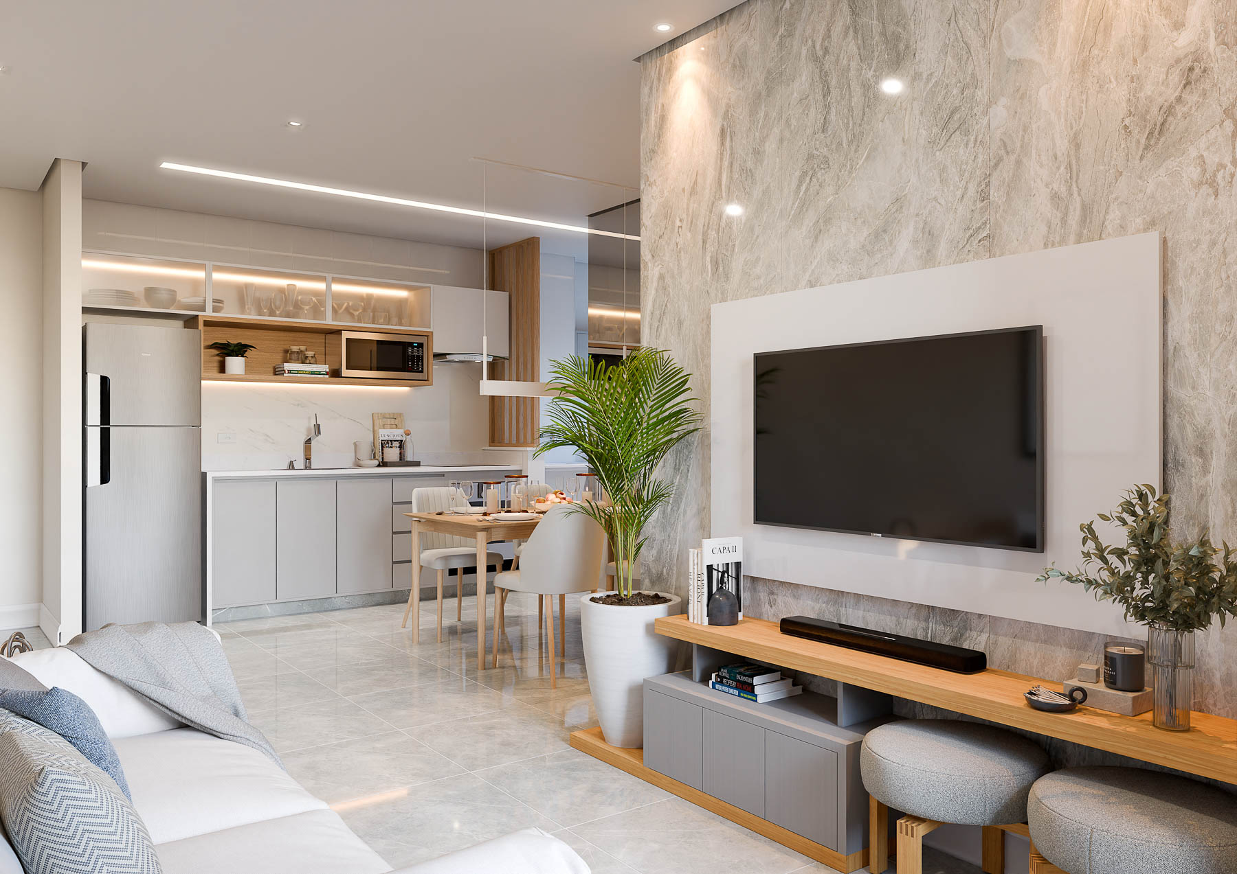 Apartamento na Planta Ibiporã localizado na Praia do Perequê Açu em Ubatuba-4