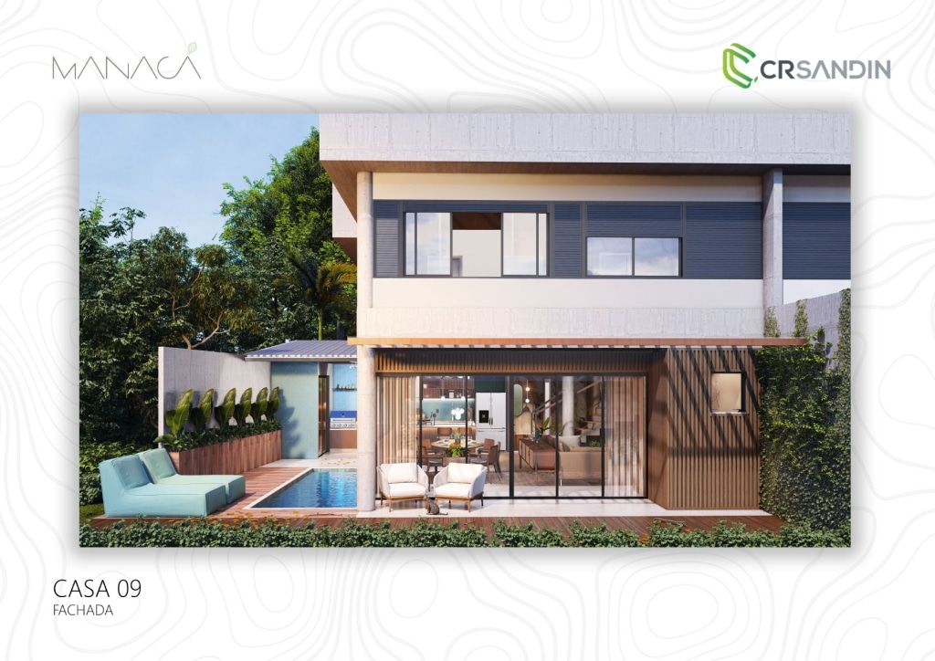 Fachada Casa 9 do Condominio Residencial Manacá - Tenorio em Ubatuba