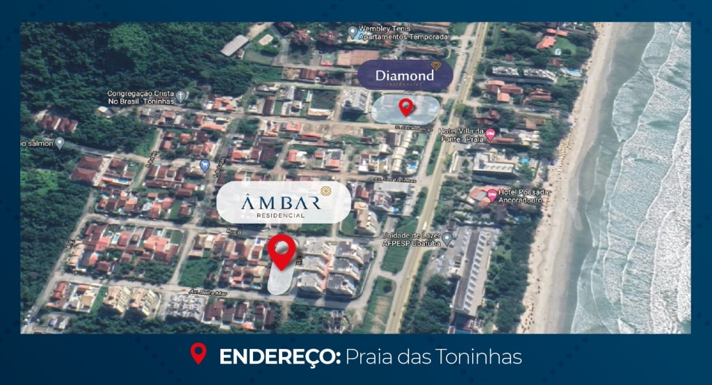 localização - Ambar Residencial _ Praia das Toninhas - Ubatuba