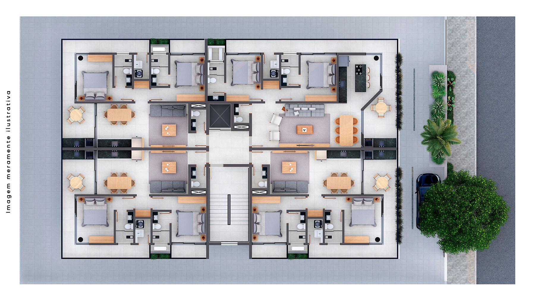 apartamento tipo_Viva_Residencial_Apartamento na Planta_Bairro do Itagua em Ubatuba