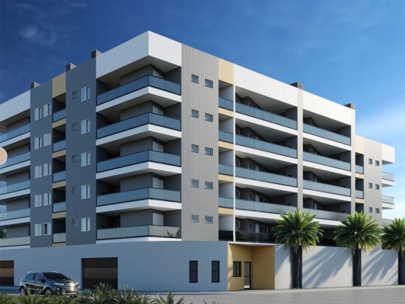 1_Fachada - apartamento na planta - Unique Praia Grande - Ubatuba