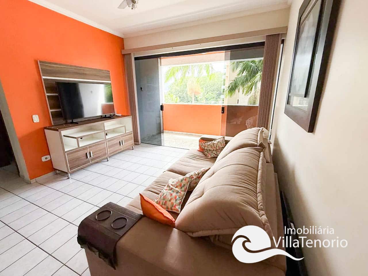 sala-APARTAMENTO 2 DORMITORIOS PRAIA DO TENÓRIO PROXIMO A PRAIA -1