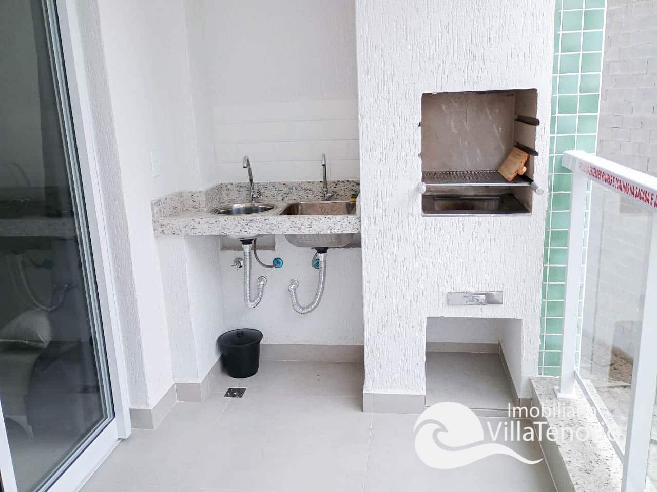 churrasqueira-APARTAMENTO PRAIA GRANDE 1 DORMITÓRIO MOBILIADO IMOBILIARIA VILLA TENÓRIO-14