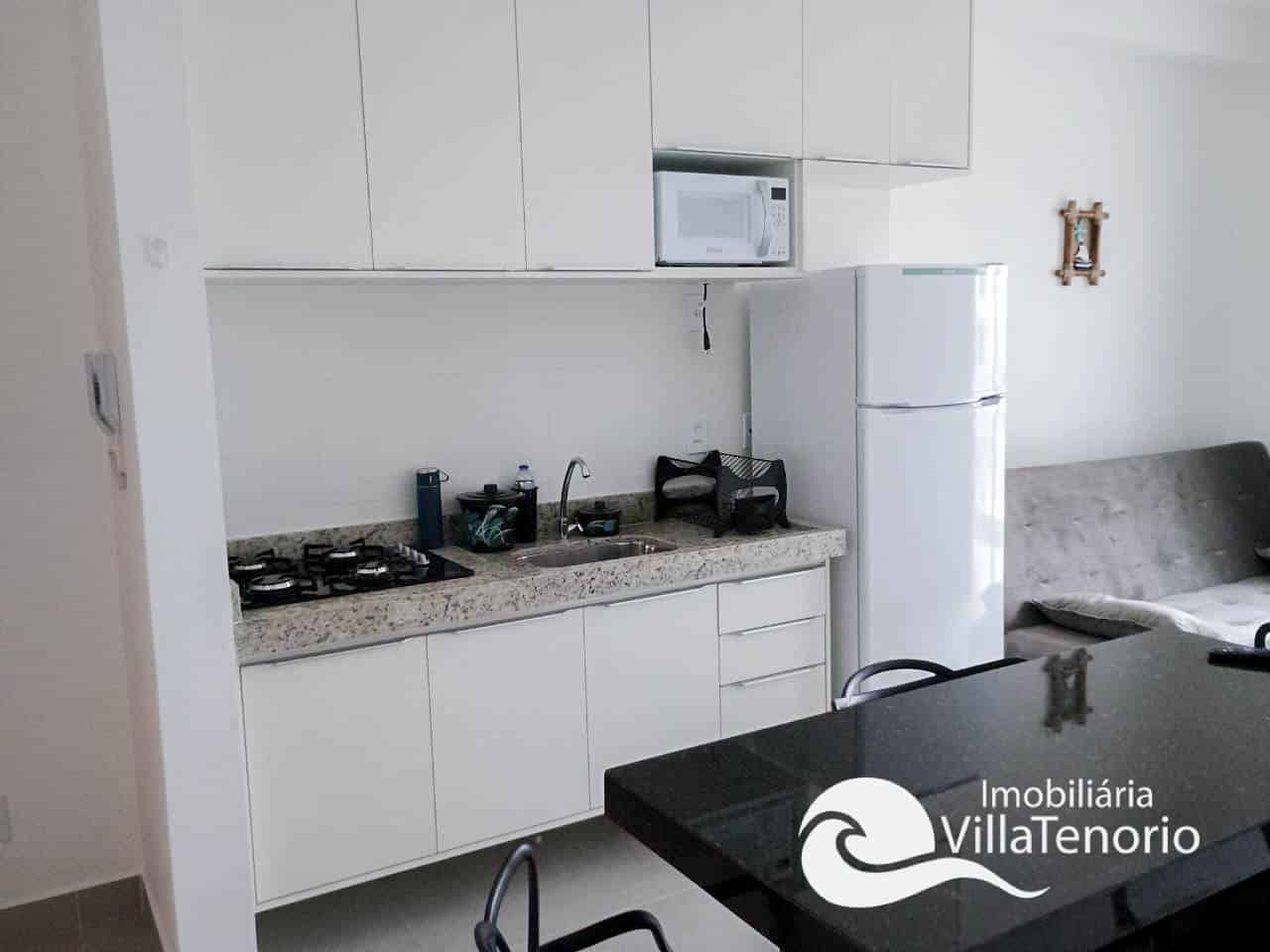 cozinha-APARTAMENTO PRAIA GRANDE 1 DORMITÓRIO MOBILIADO IMOBILIARIA VILLA TENÓRIO-19
