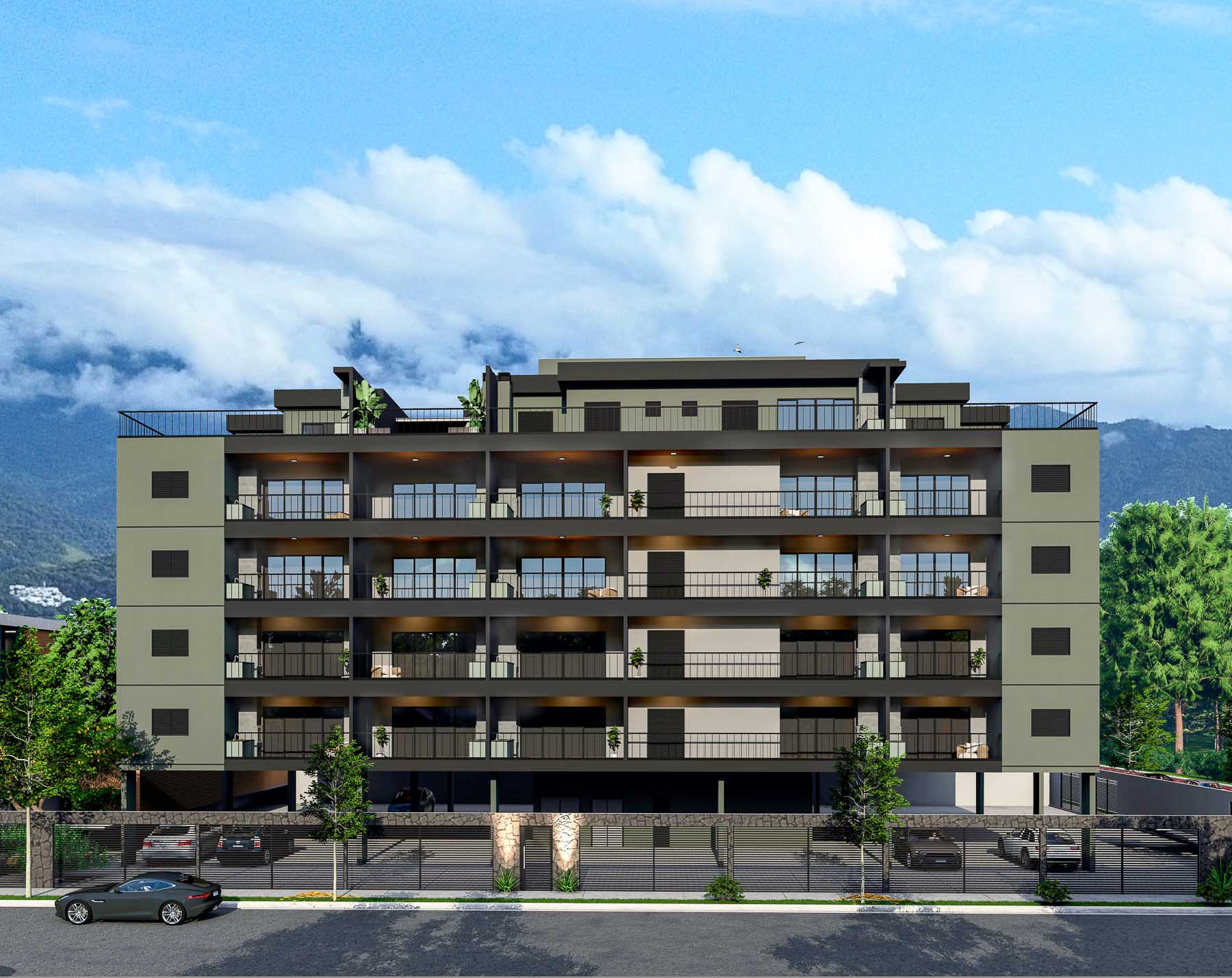 Fachada_Apartamento na Planta Edifício Residencial Yanis Praia do Tenorio em Ubatuba-21