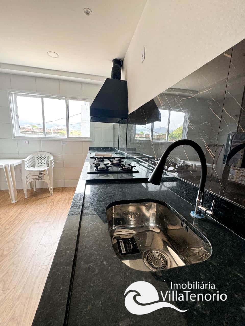 cozinha-apartamento cobertura pereque açu 2 dormitorios 1 suíte ubatuba villa tenório-11