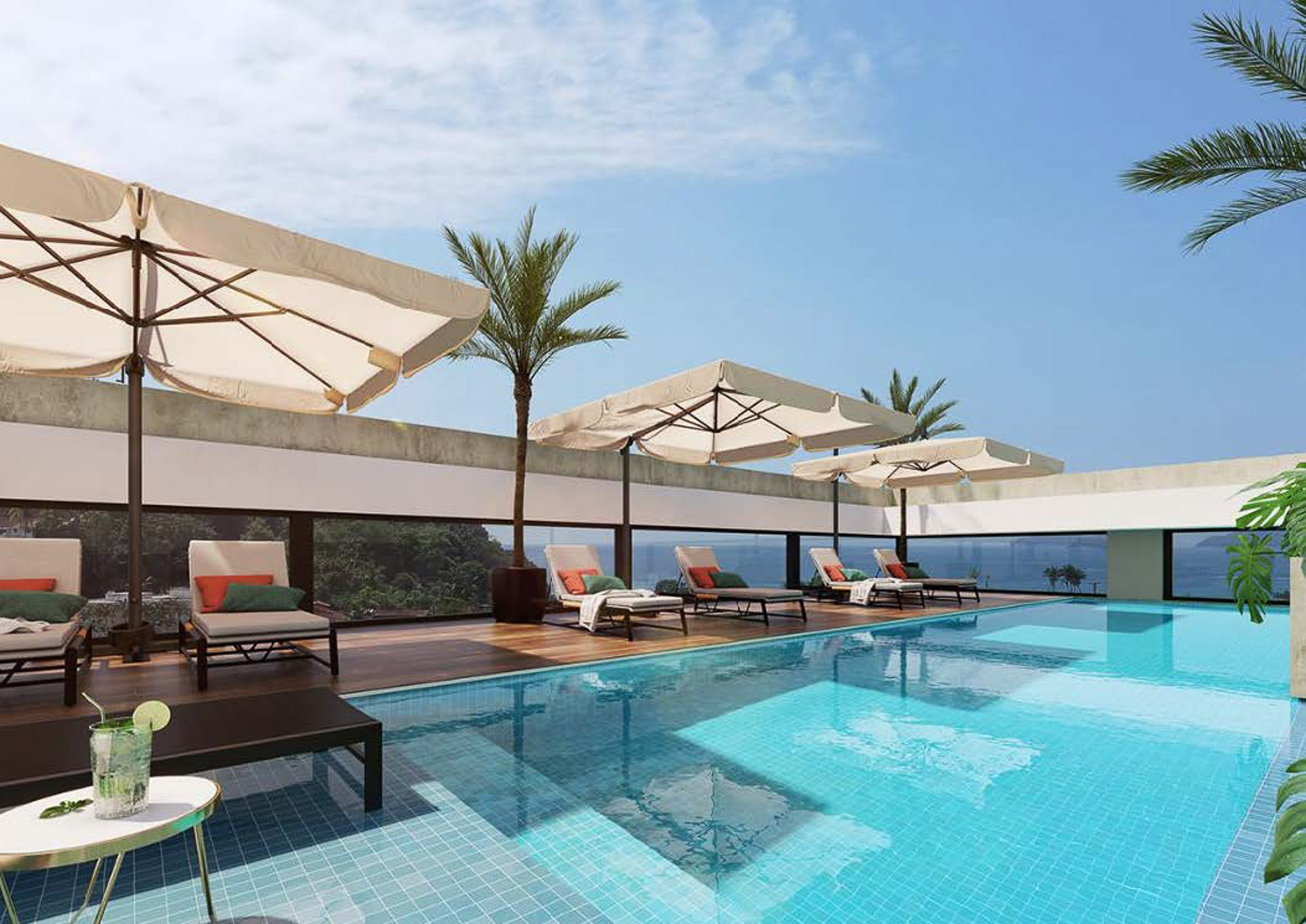 Área de Lazer do Apartamento na Planta SunSet localizado na Praia do Tenório em Ubatuba-11