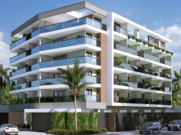 Fachada - Apartamento na Planta SunSet localizado na Praia do Tenório em Ubatuba-17