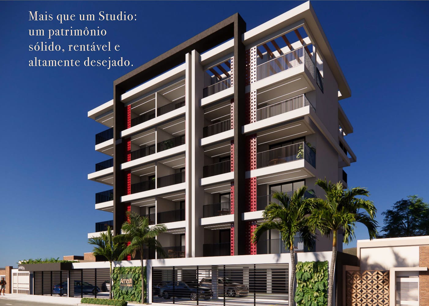 Fachada - Apartamento na Planta Amalfi Studios no Perequê Açu em Ubatuba-12