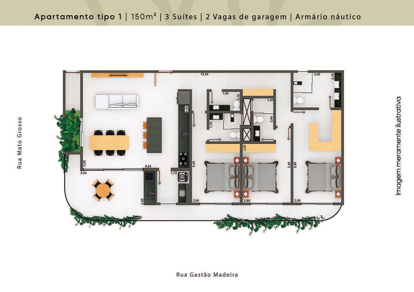 Apartamento na Planta Arboredo Residencial no Centro de Ubatuba - Apresentado pela Imobiliária Villa Tenório-19