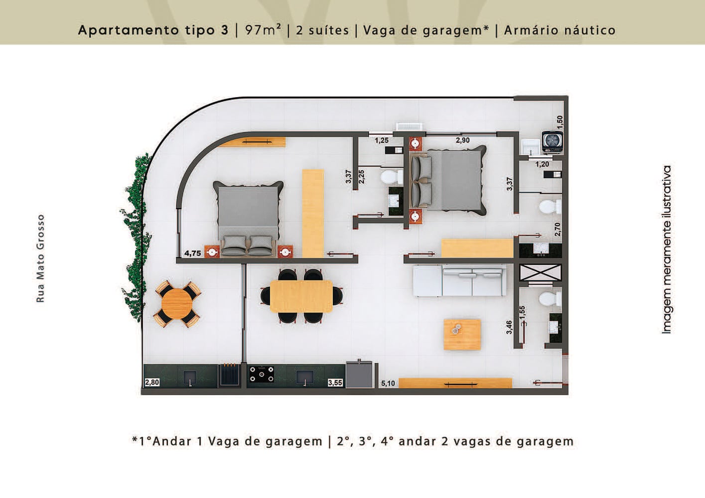 Apartamento na Planta Arboredo Residencial no Centro de Ubatuba - Apresentado pela Imobiliária Villa Tenório-22