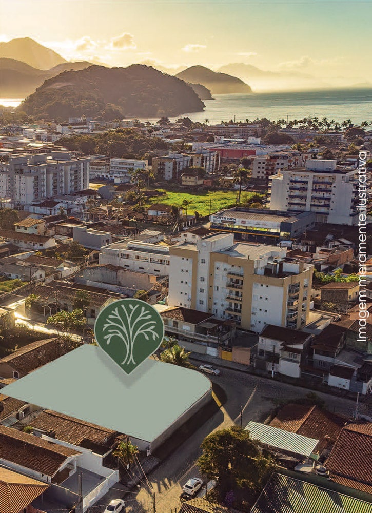 Localização - Apartamento na Planta Arboredo Residencial no Centro de Ubatuba - Apresentado pela Imobiliária Villa Tenório-7