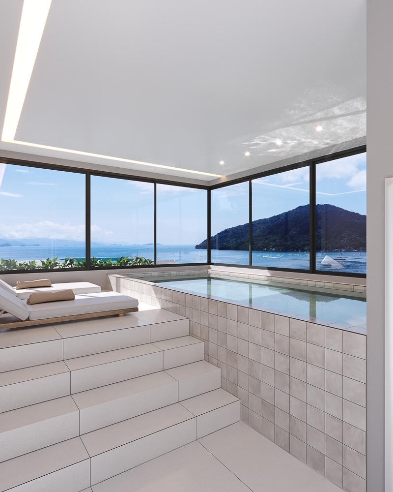 Apartamento na Planta Frente Mar - Miami Residence - Praia do Itagua em Ubatuba - Apresentado pela Imobiliária Villa Tenório - especialista em apartamentos na planta em Ubatuba-11