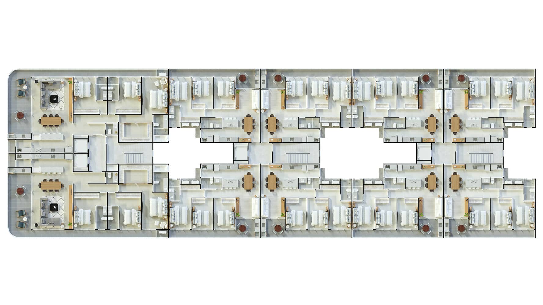 Apartamento na Planta Frente Mar - Miami Residence - Praia do Itagua em Ubatuba - Apresentado pela Imobiliária Villa Tenório - especialista em apartamentos na planta em Ubatuba-12