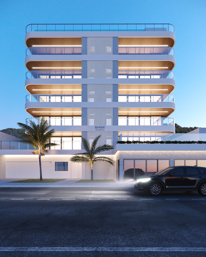 Fachada 2_Apartamento na Planta Frente Mar - Miami Residence - Praia do Itagua em Ubatuba - Apresentado pela Imobiliária Villa Tenório - especialista em apartamentos na planta em Ubatuba-4