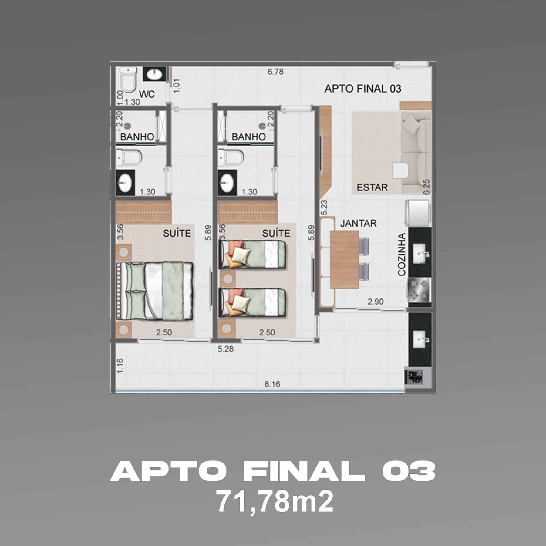 Apartamento na Planta Olive Itaguá localizado na Praia do Itaguá em Ubatuba-13