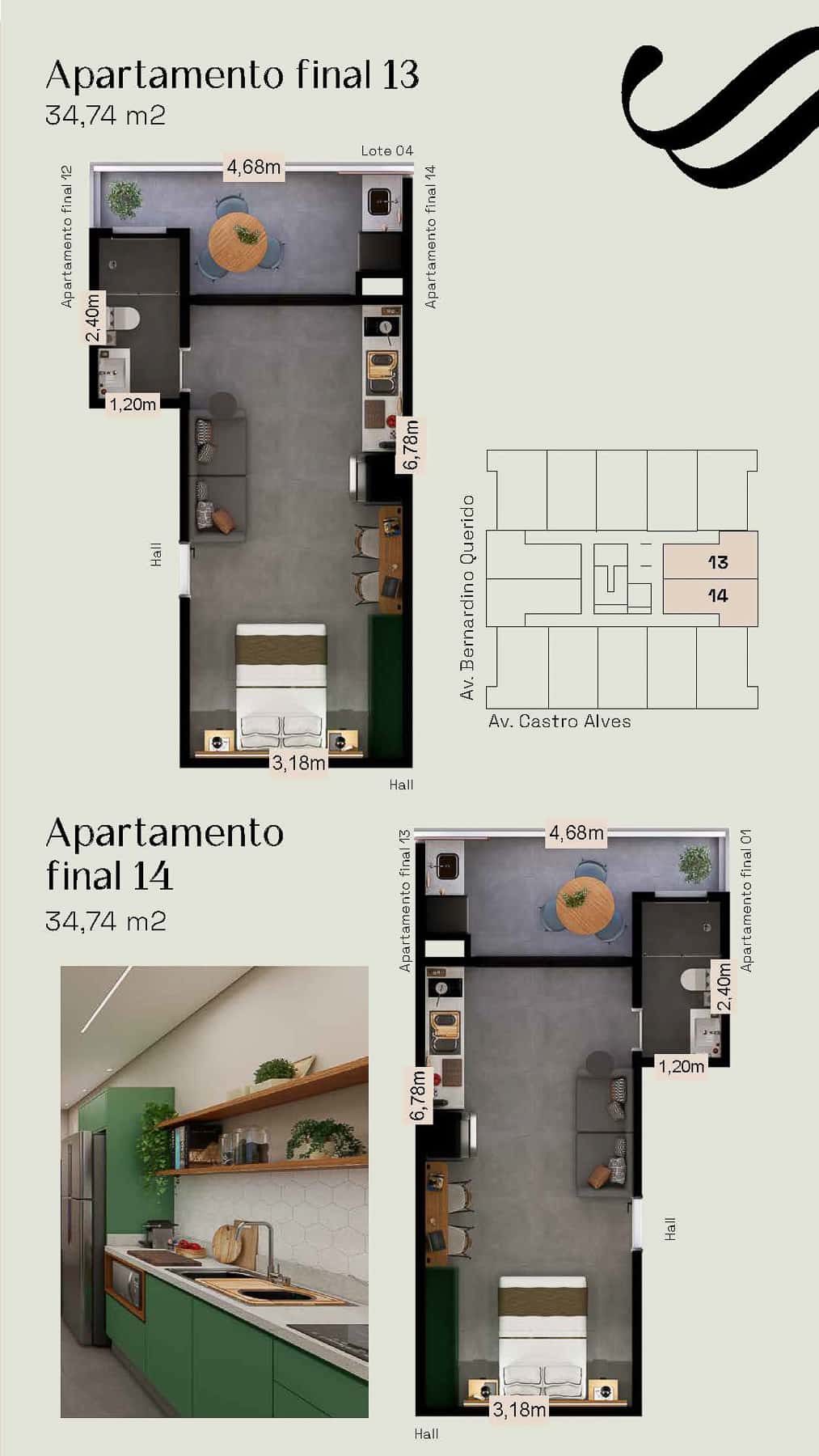 Apartamento na Planta Verona Prime Studios localizado na Praia do Itaguá em Ubatuba-12