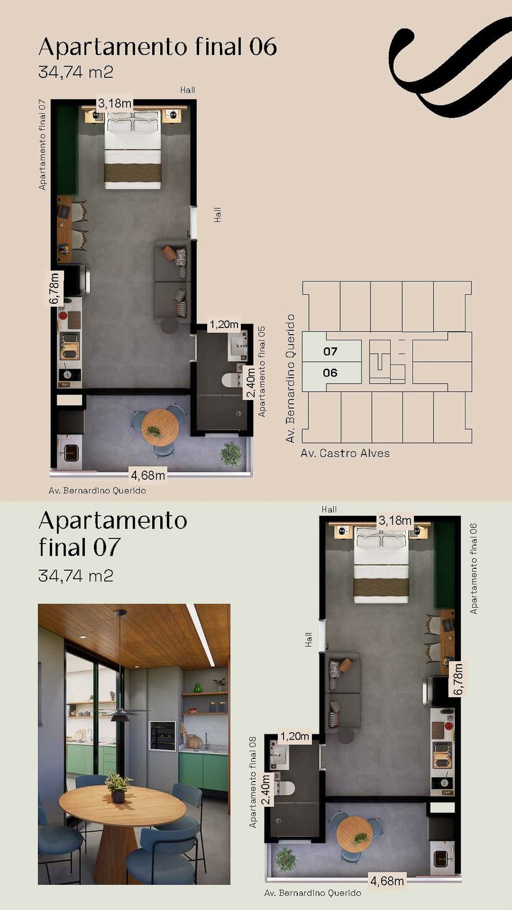 Apartamento na Planta Verona Prime Studios localizado na Praia do Itaguá em Ubatuba-8