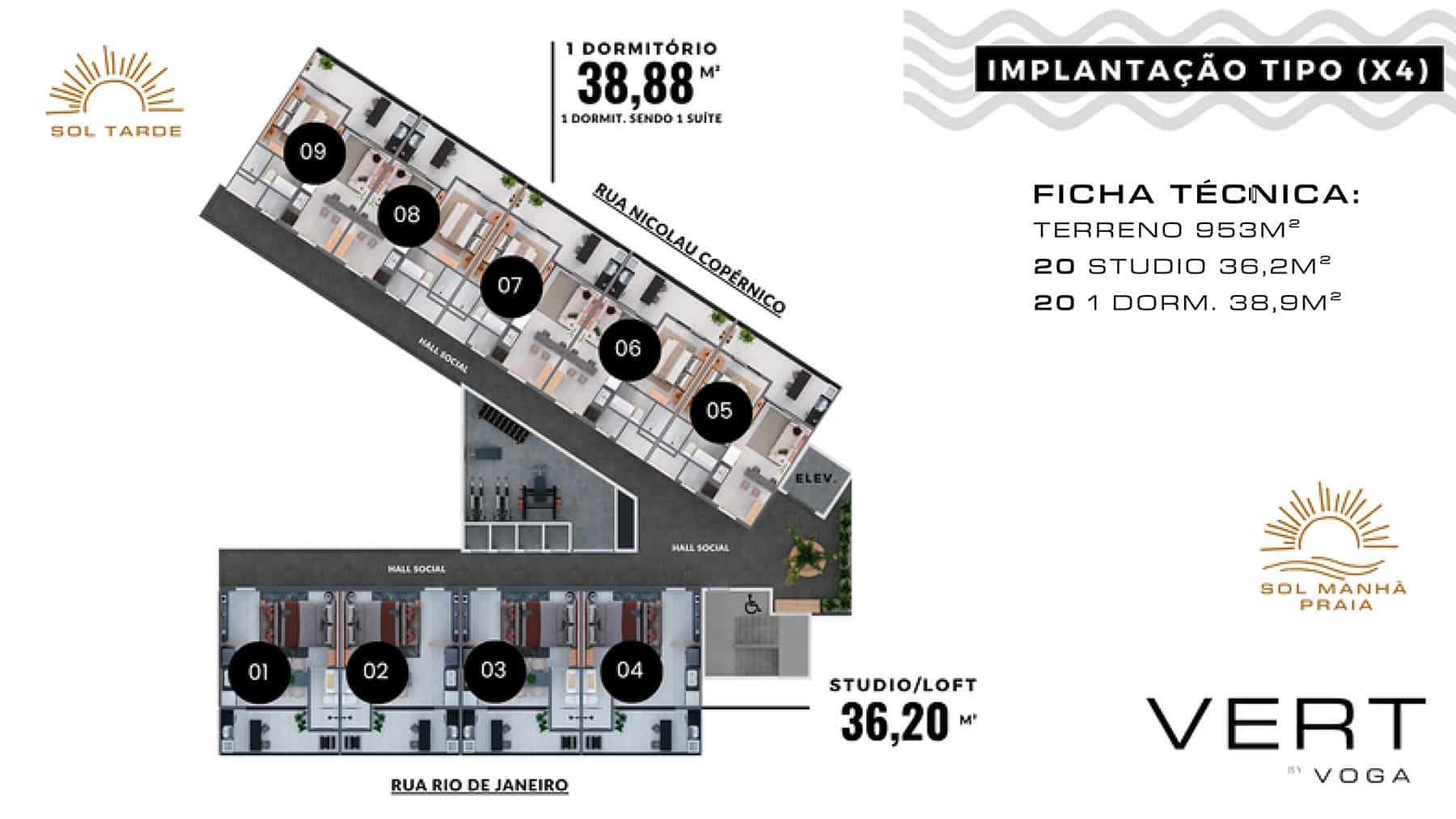 Implantação Studios - Vert empreendimento - Localização Pereque Açu em Ubatuba 2026