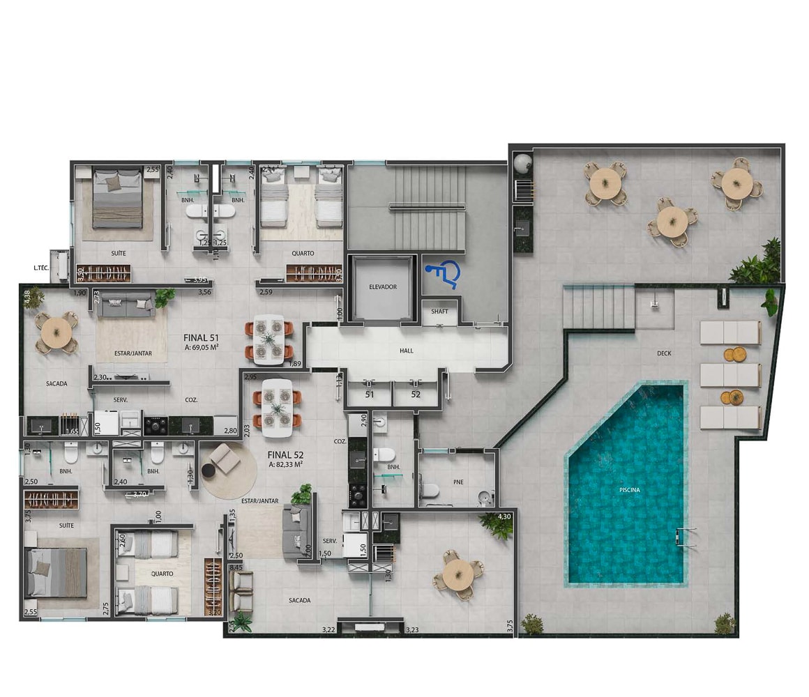 Lazer - Residencial Renoir – Miríade Construtora-Lançamento no Itaguá, Ubatuba - Preço Fechado-13