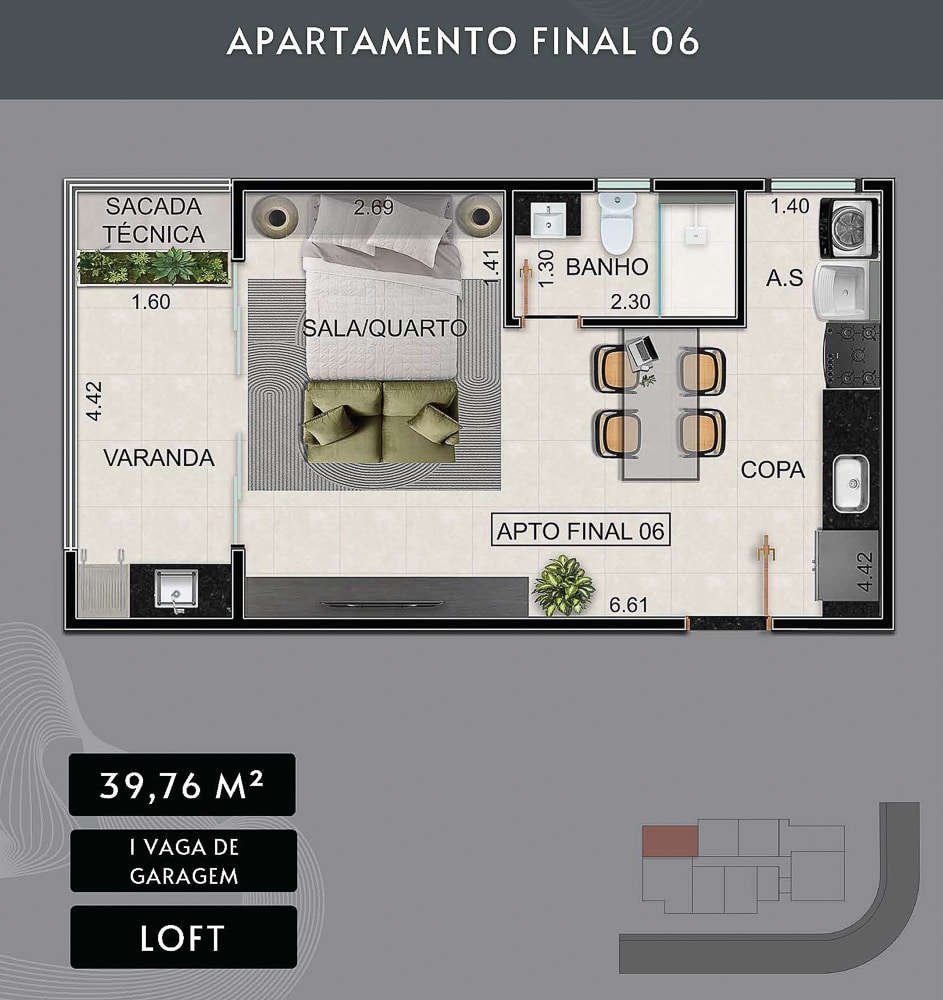 Edifício Noah - Apartamento na Planta localizado no centro em Ubatuba - apresentado pela Imobiliaria Villa Tenorio em Ubatuba-10