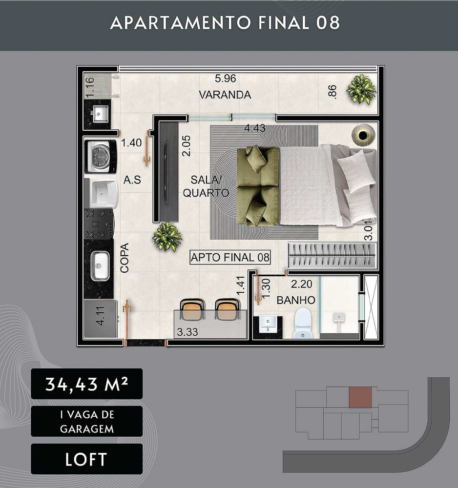 Edifício Noah - Apartamento na Planta localizado no centro em Ubatuba - apresentado pela Imobiliaria Villa Tenorio em Ubatuba-12