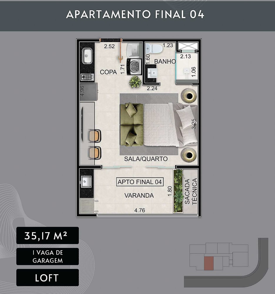 Edifício Noah - Apartamento na Planta localizado no centro em Ubatuba - apresentado pela Imobiliaria Villa Tenorio em Ubatuba-8