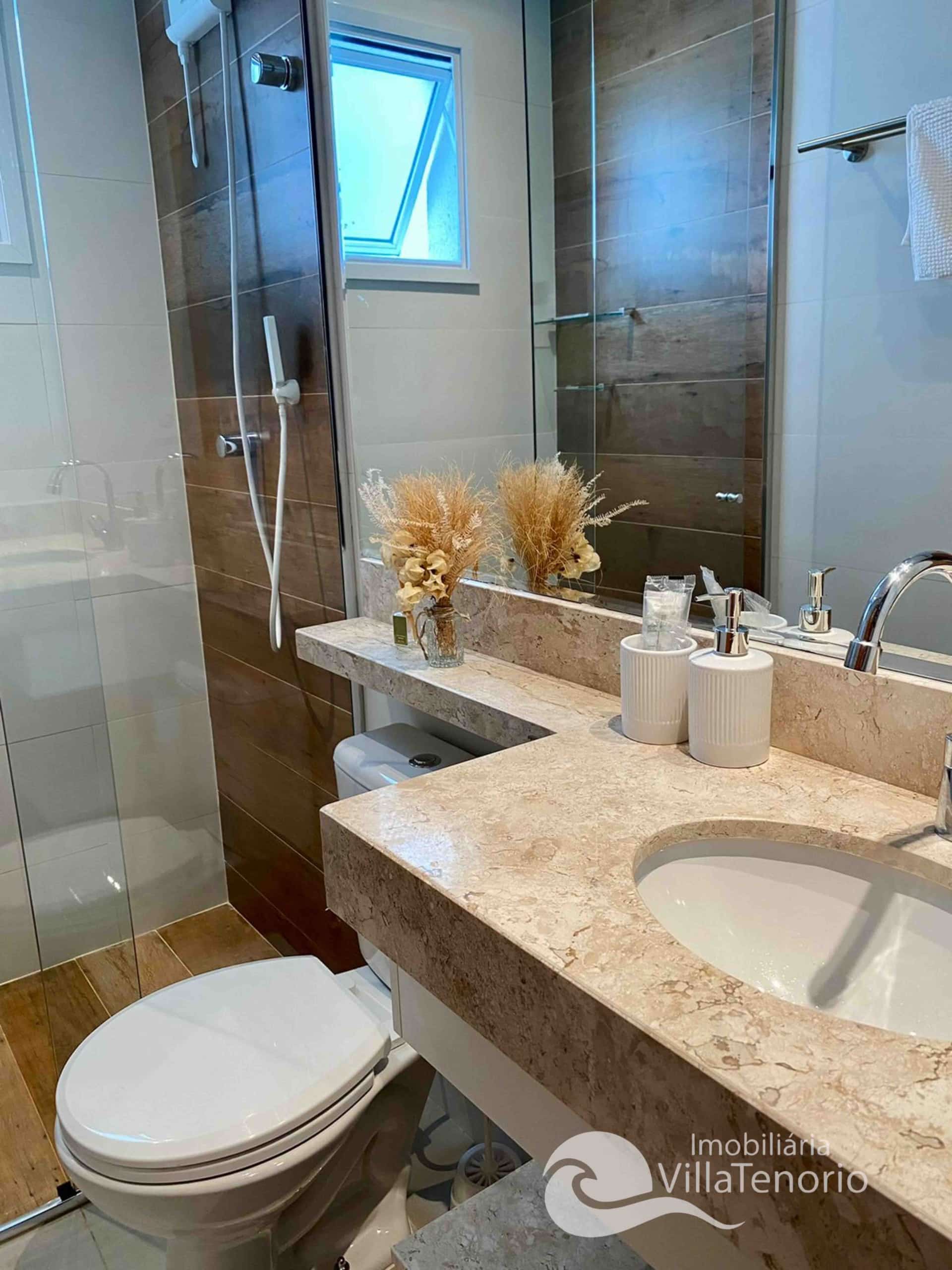 APARTAMENTO 2 DORMITÓRIOS CENTRO COMPLETO PARA AIBNB A VENDA EM UBATUBA IMOBILIÁRIA VILLA TENÓRIO-1