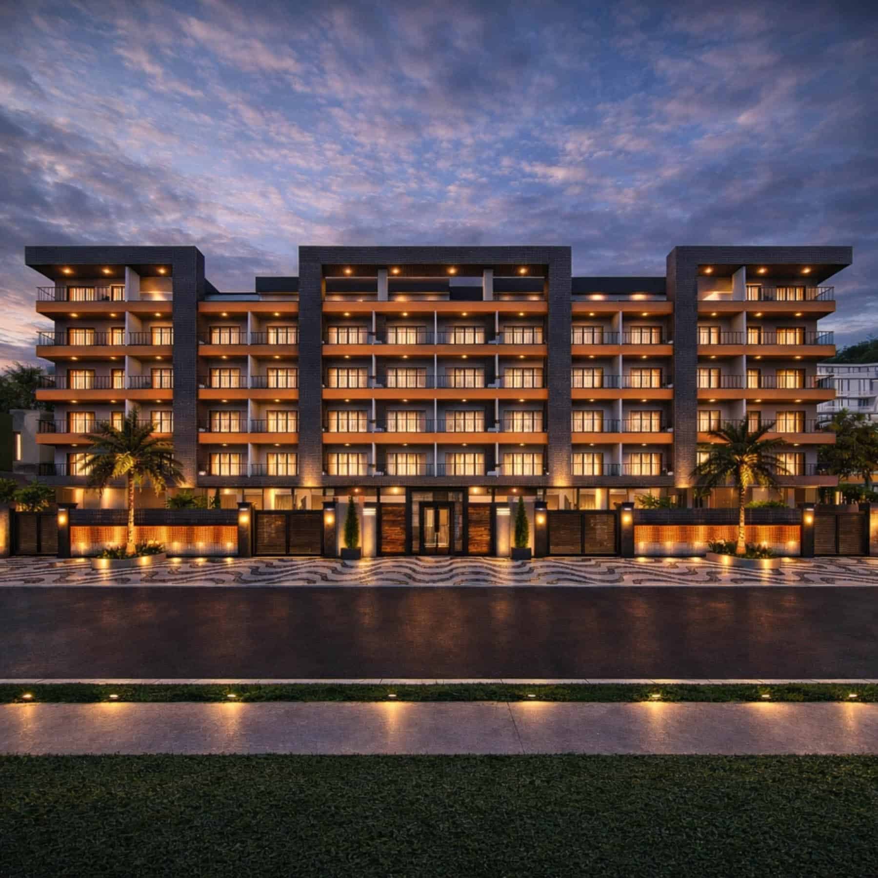 Fachada - Apartamento na Planta em Ubatuba - Kadosh Residence localizado na Praia Grande-12