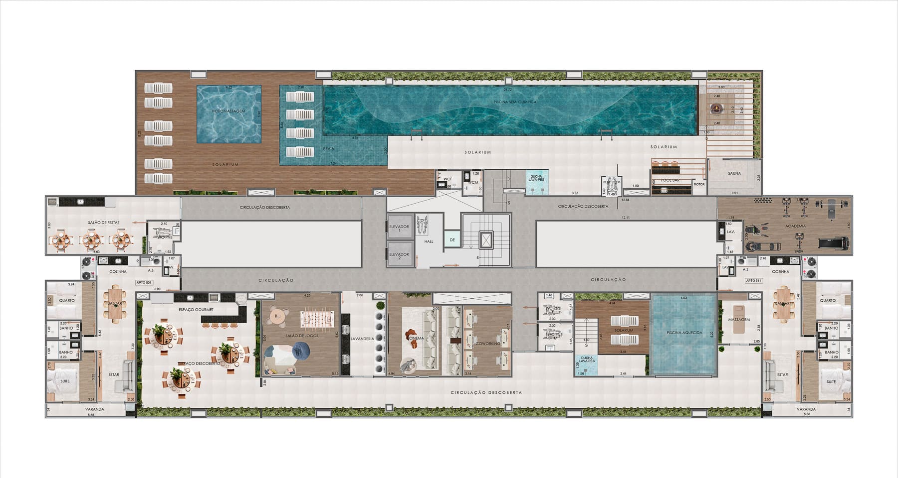 Area de Lazer - Apartamento na Planta em Ubatuba - Kadosh Residence localizado na Praia Grande-19