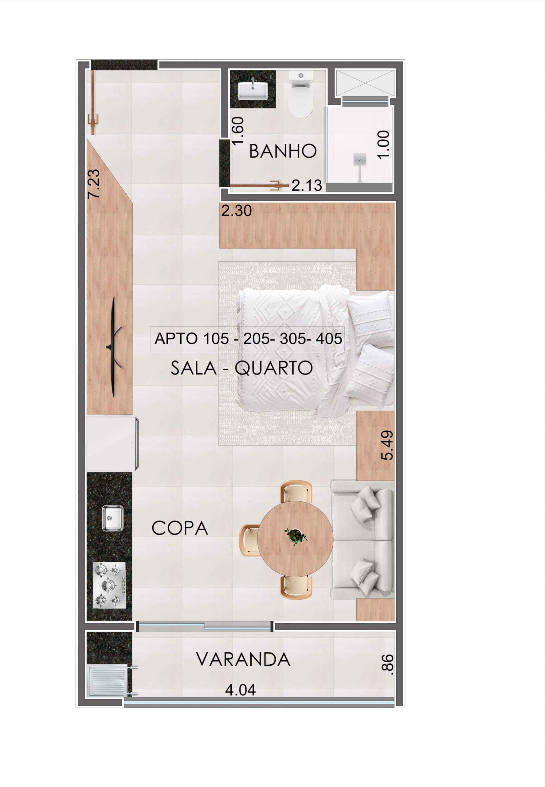 Planta - Apartamento na Planta em Ubatuba - Kadosh Residence localizado na Praia Grande-25