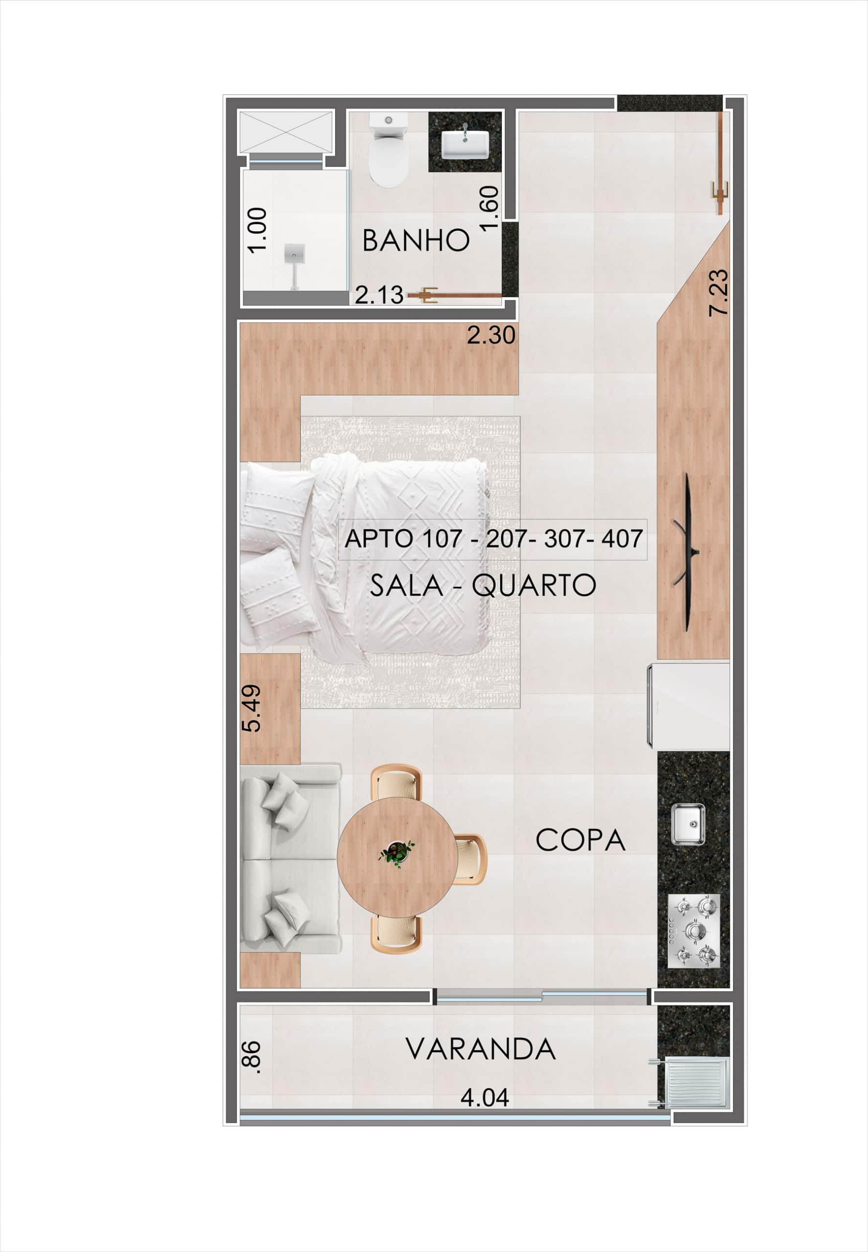Planta - Apartamento na Planta em Ubatuba - Kadosh Residence localizado na Praia Grande-27