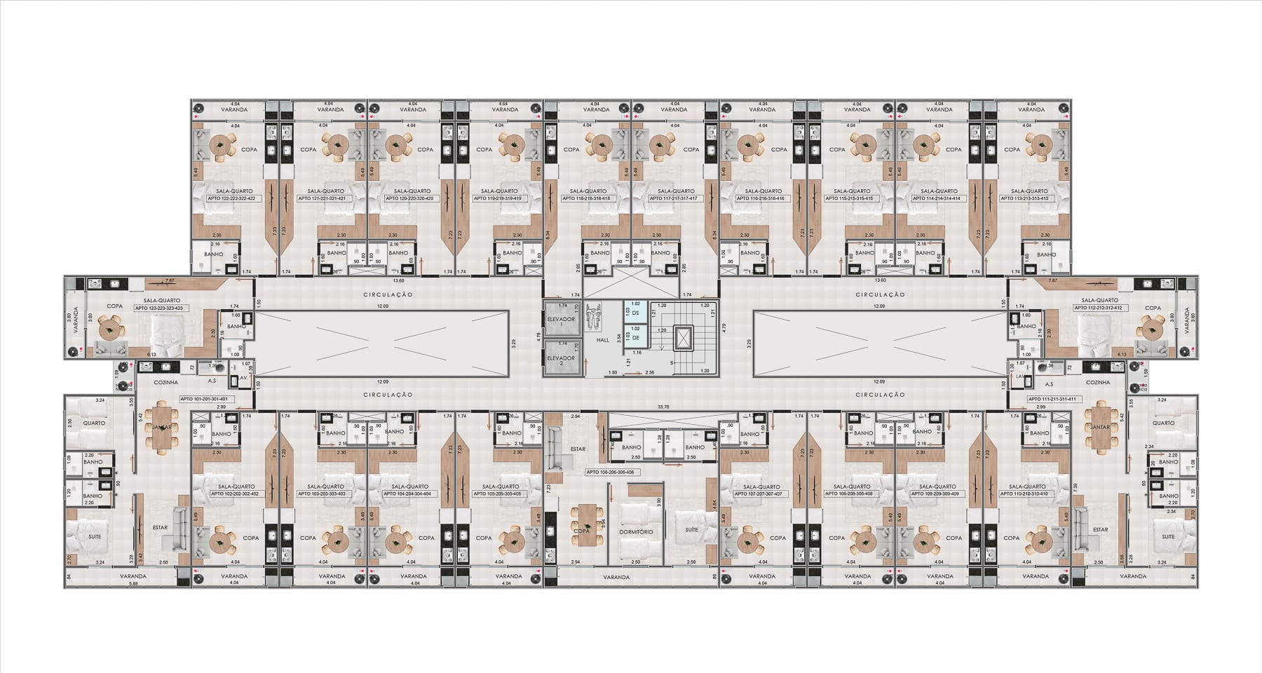 Localização dentro do empreendimento - Apartamento na Planta em Ubatuba - Kadosh Residence localizado na Praia Grande-44