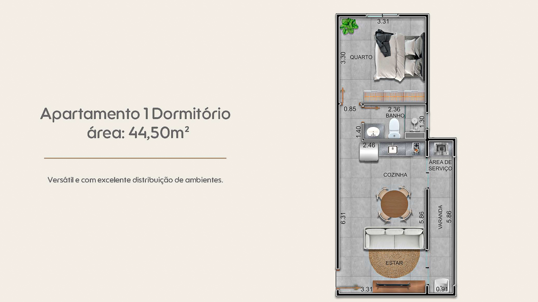 Apartamento na Planta Arena localizado no Perequê Açu em Ubatuba - Studios e Apartamentos-12