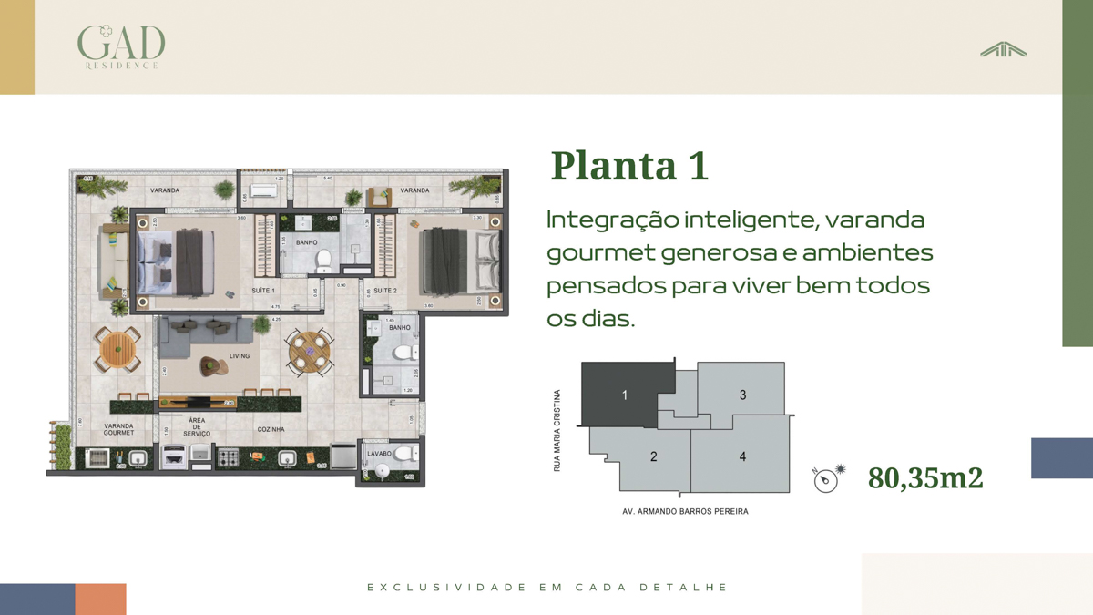 Gad Residence - apartamentos na planta em Ubatuba - Praia do Tenório - alto padrão - Imobiliária Villa Tenório-9