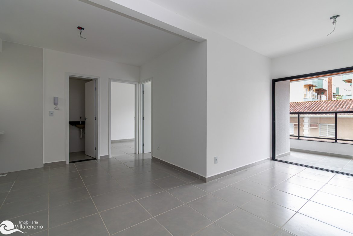 Living - Apartamento para vender no Itagua em Ubatuba - Novo - 2 quartos - Imobiliaria Villa Tenório-3