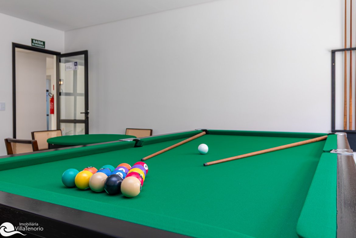 sala de jogos - Apartamento para vender no Itagua em Ubatuba - Novo - Imobiliaria Villa Tenório-20