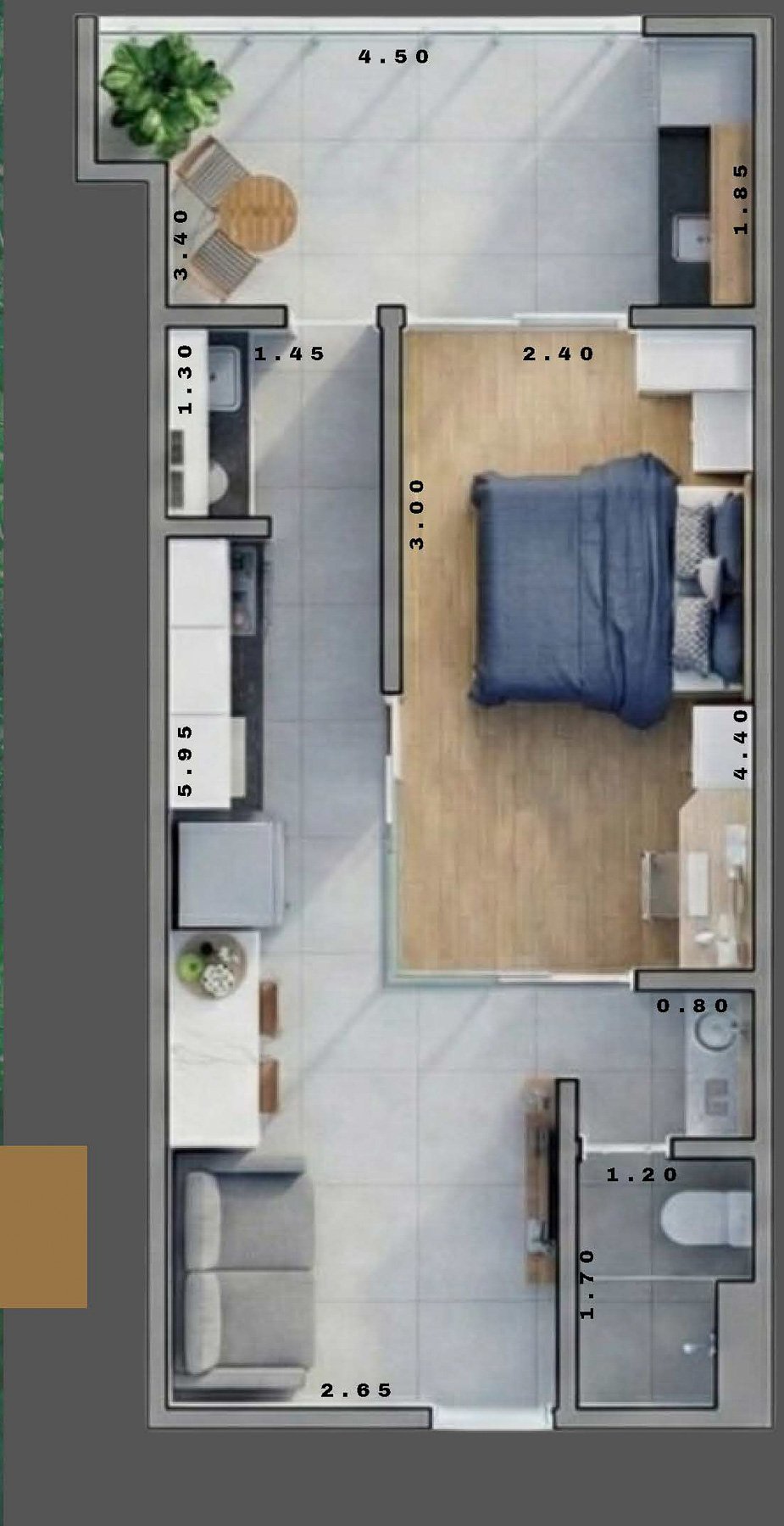 apartamento na planta - preço fechado - pereque-acu-Ubatuba-villa-fiori-6